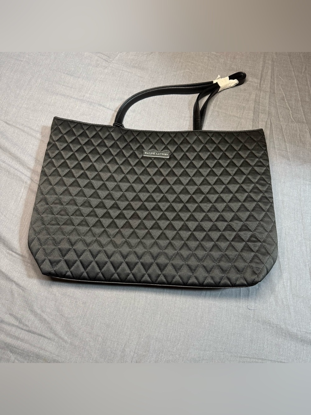 Ralph Lauren Black Quilted Tote